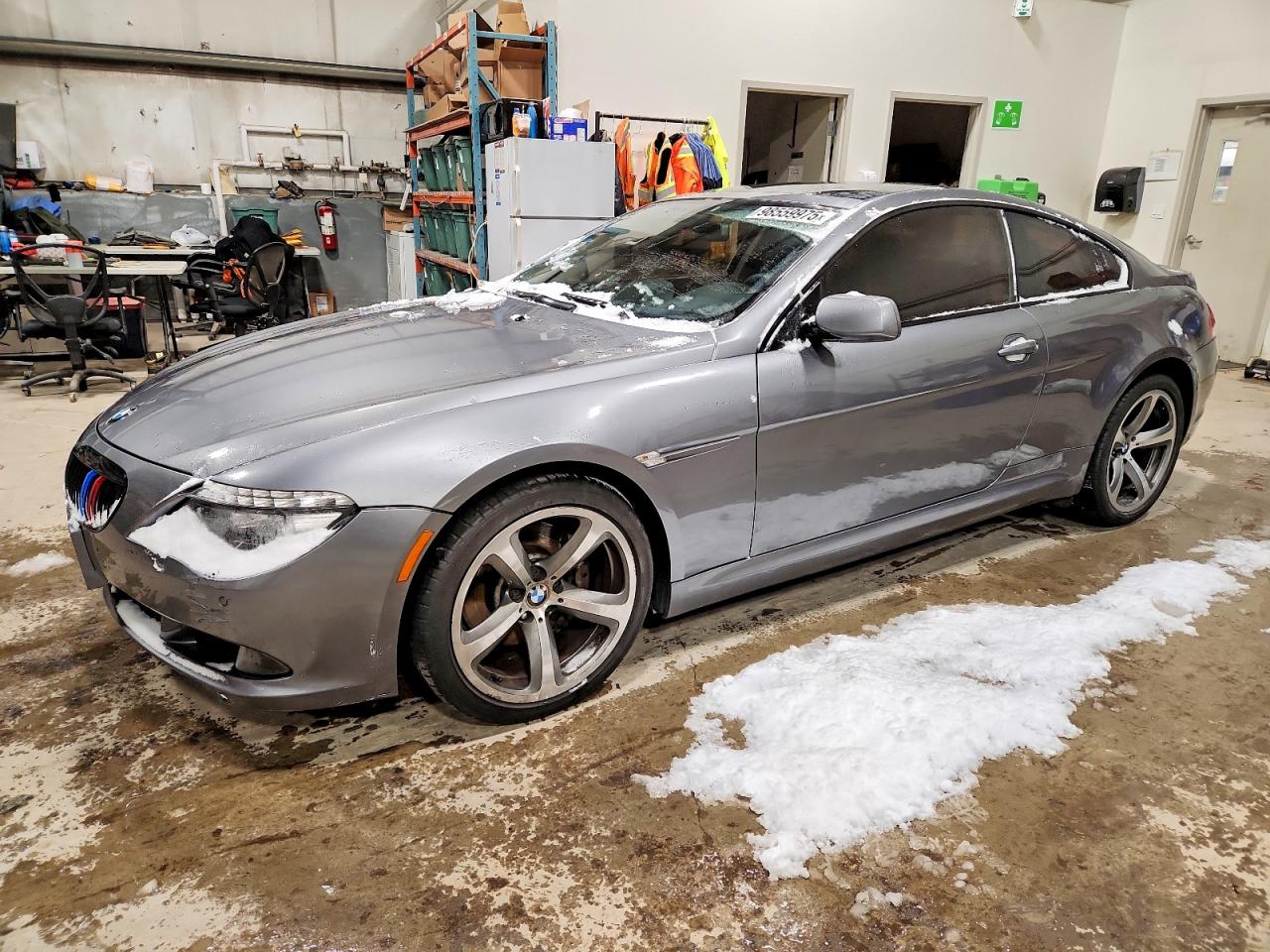 2008 Bmw 650 I Серый vin: WBAEA53558CV90257