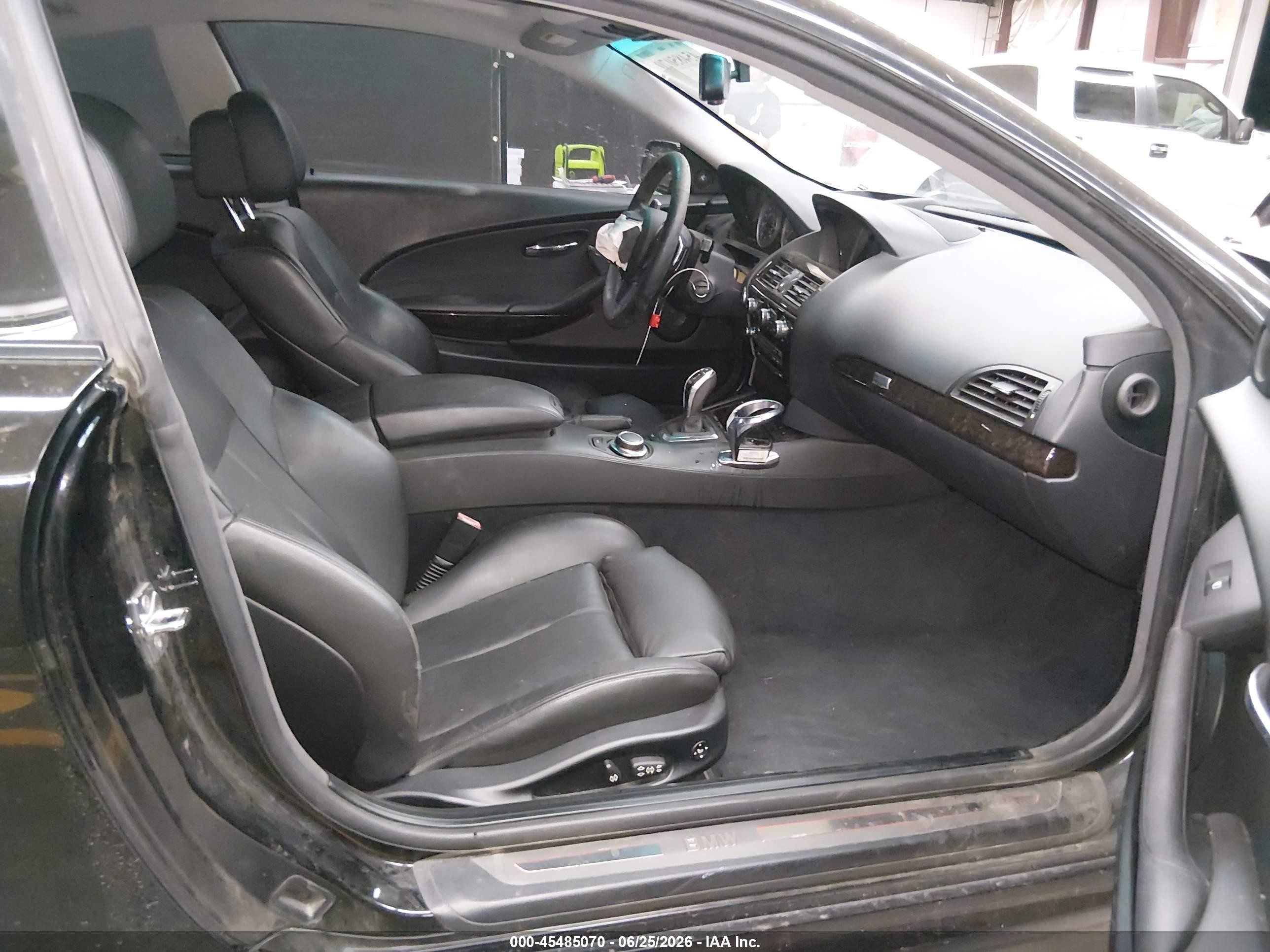 2008 Bmw 650i   Black vin: WBAEA53558CV90629