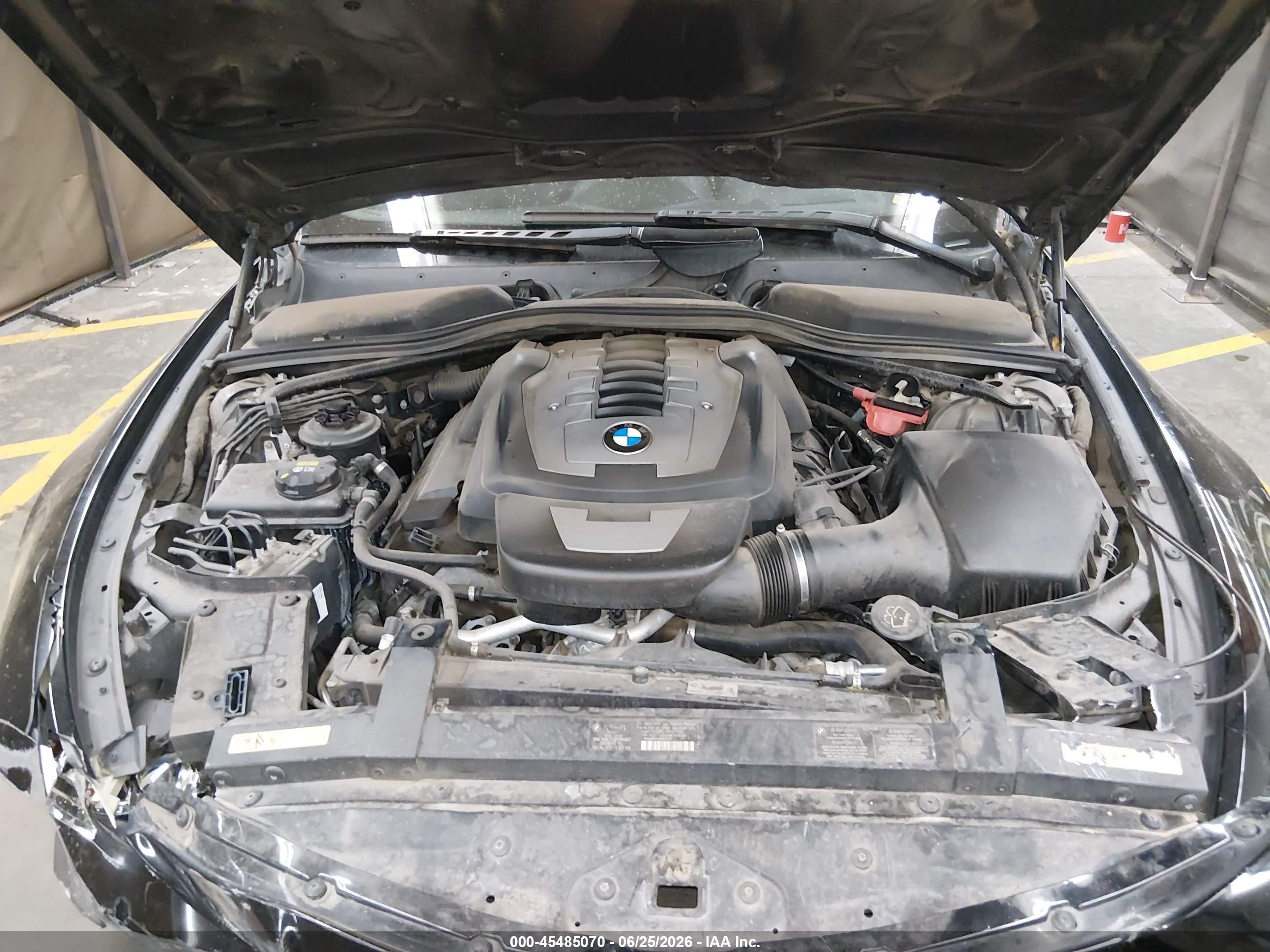 2008 Bmw 650i   Black vin: WBAEA53558CV90629