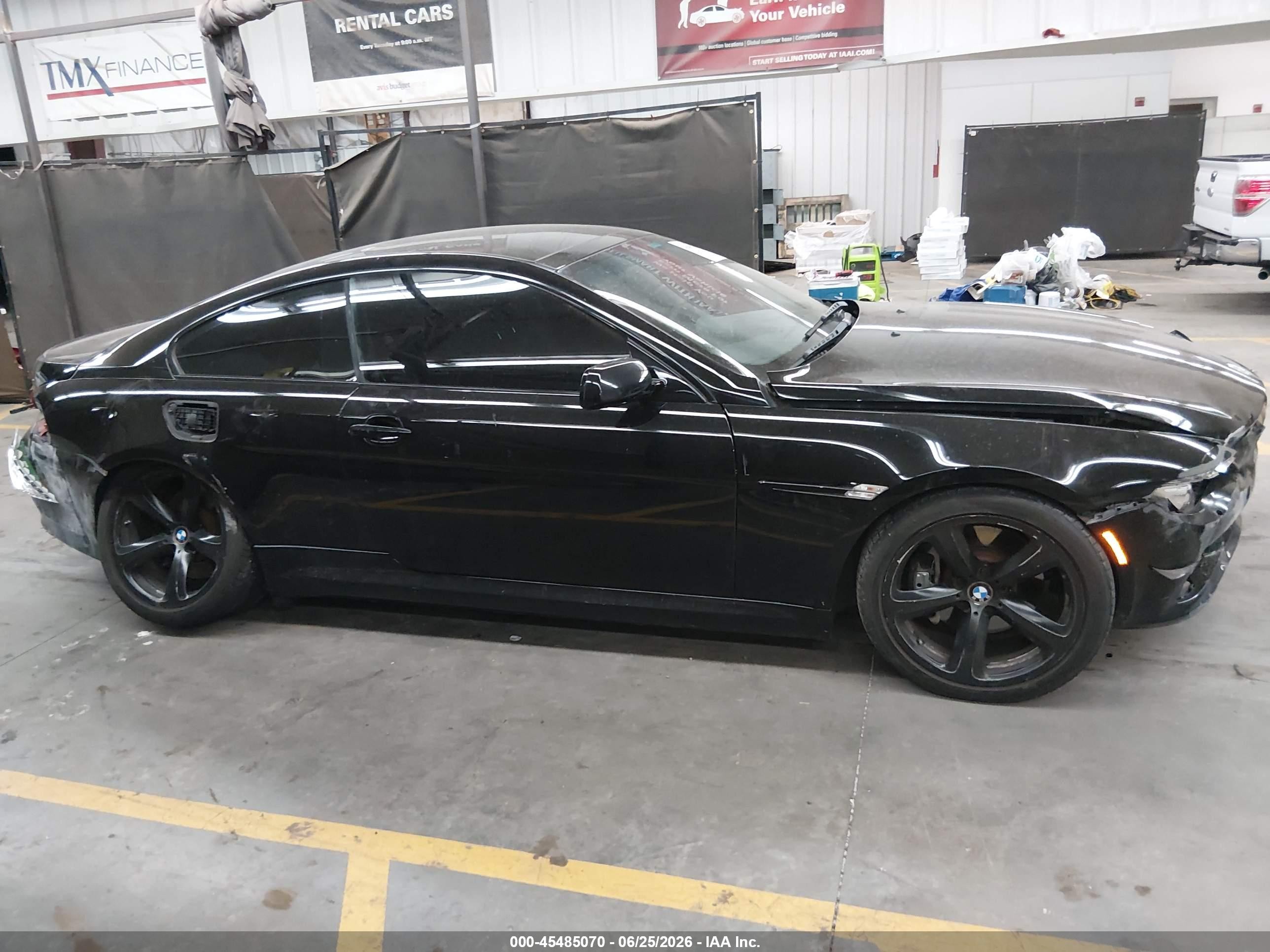 2008 Bmw 650i   Black vin: WBAEA53558CV90629