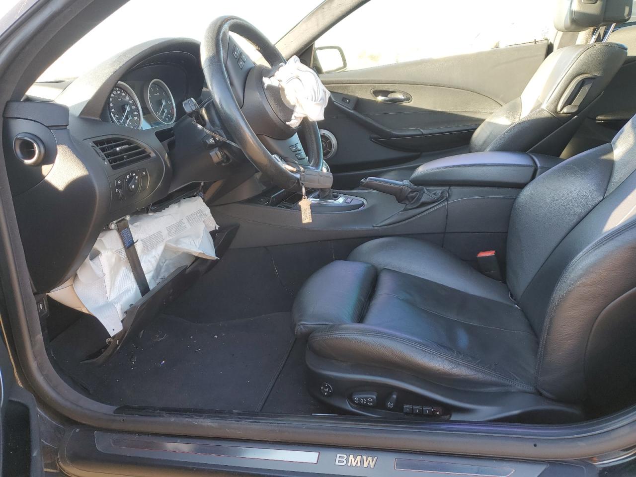 2009 Bmw 650 I Black vin: WBAEA53569CV92133