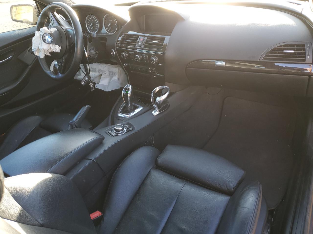 2009 Bmw 650 I Black vin: WBAEA53569CV92133