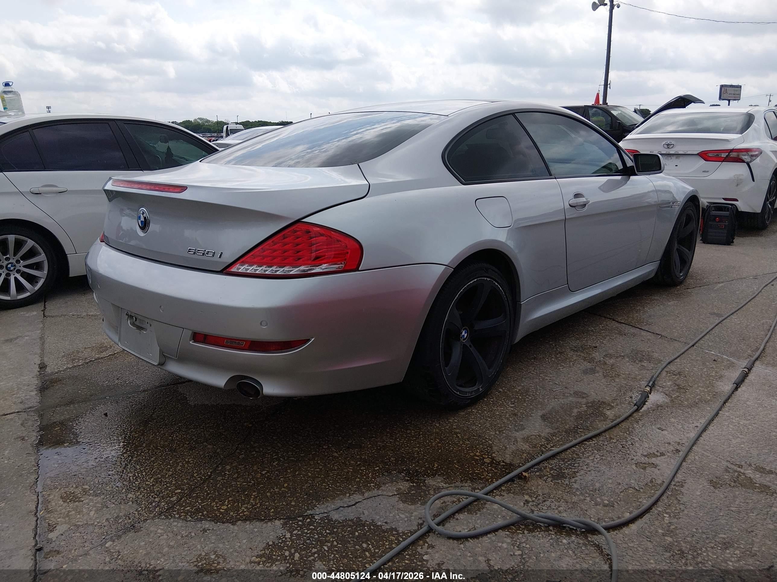 2008 Bmw 650i   Silver vin: WBAEA53588CV91144