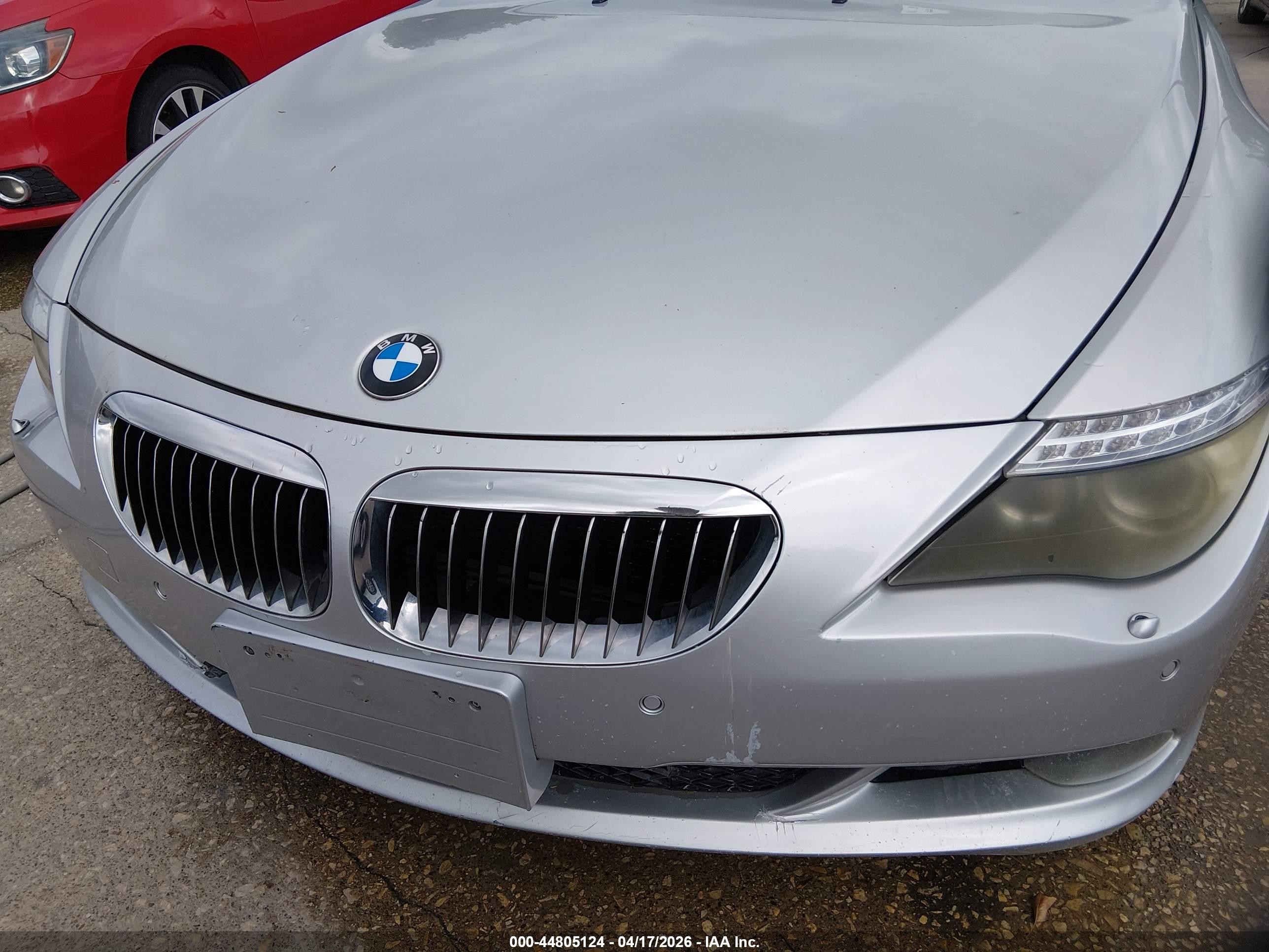 2008 Bmw 650i   Silver vin: WBAEA53588CV91144