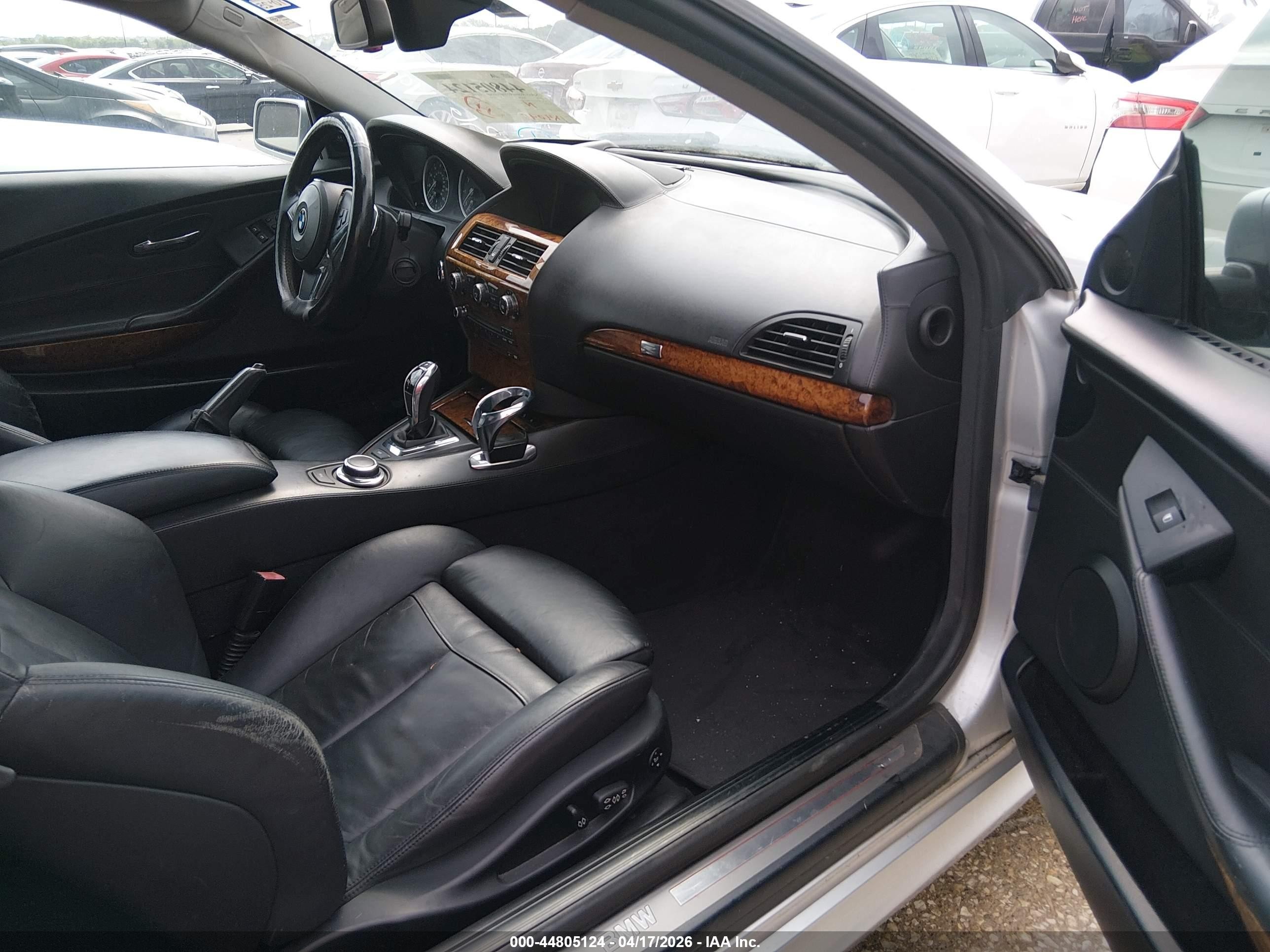 2008 Bmw 650i   Silver vin: WBAEA53588CV91144