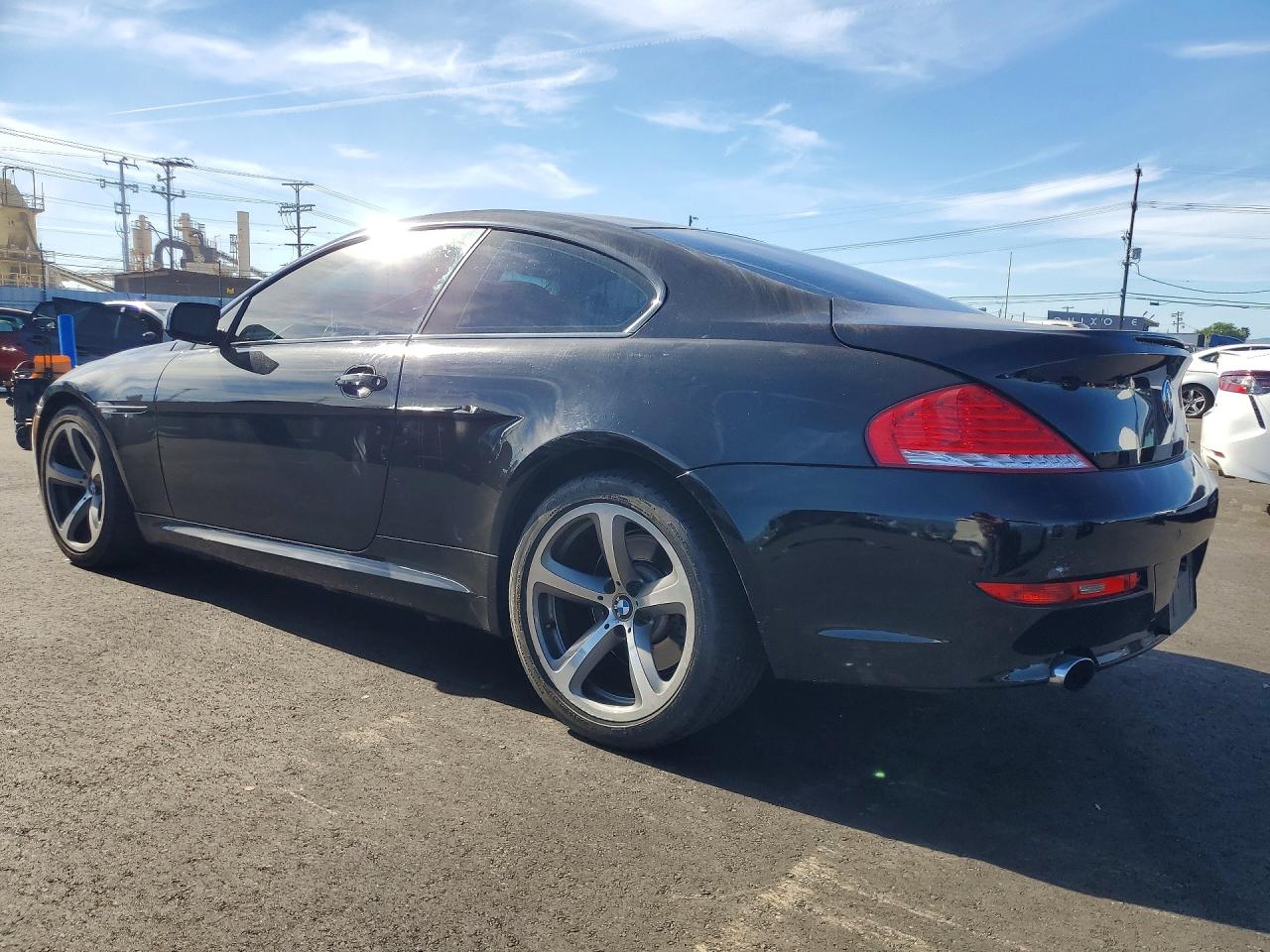 2008 Bmw 650 I Black vin: WBAEA53598CV90522