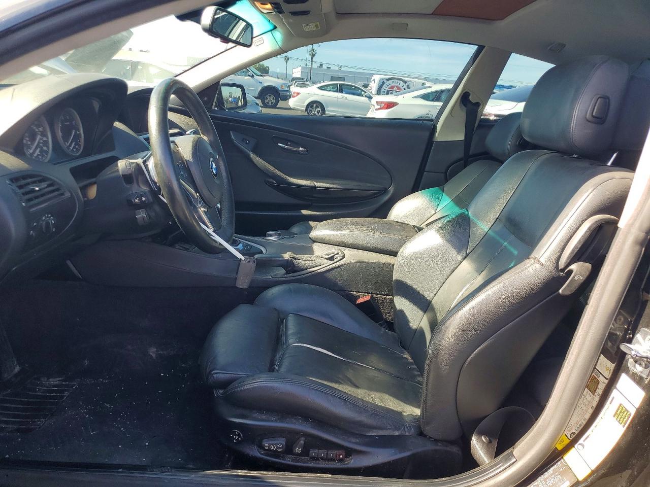 2008 Bmw 650 I Black vin: WBAEA53598CV90522