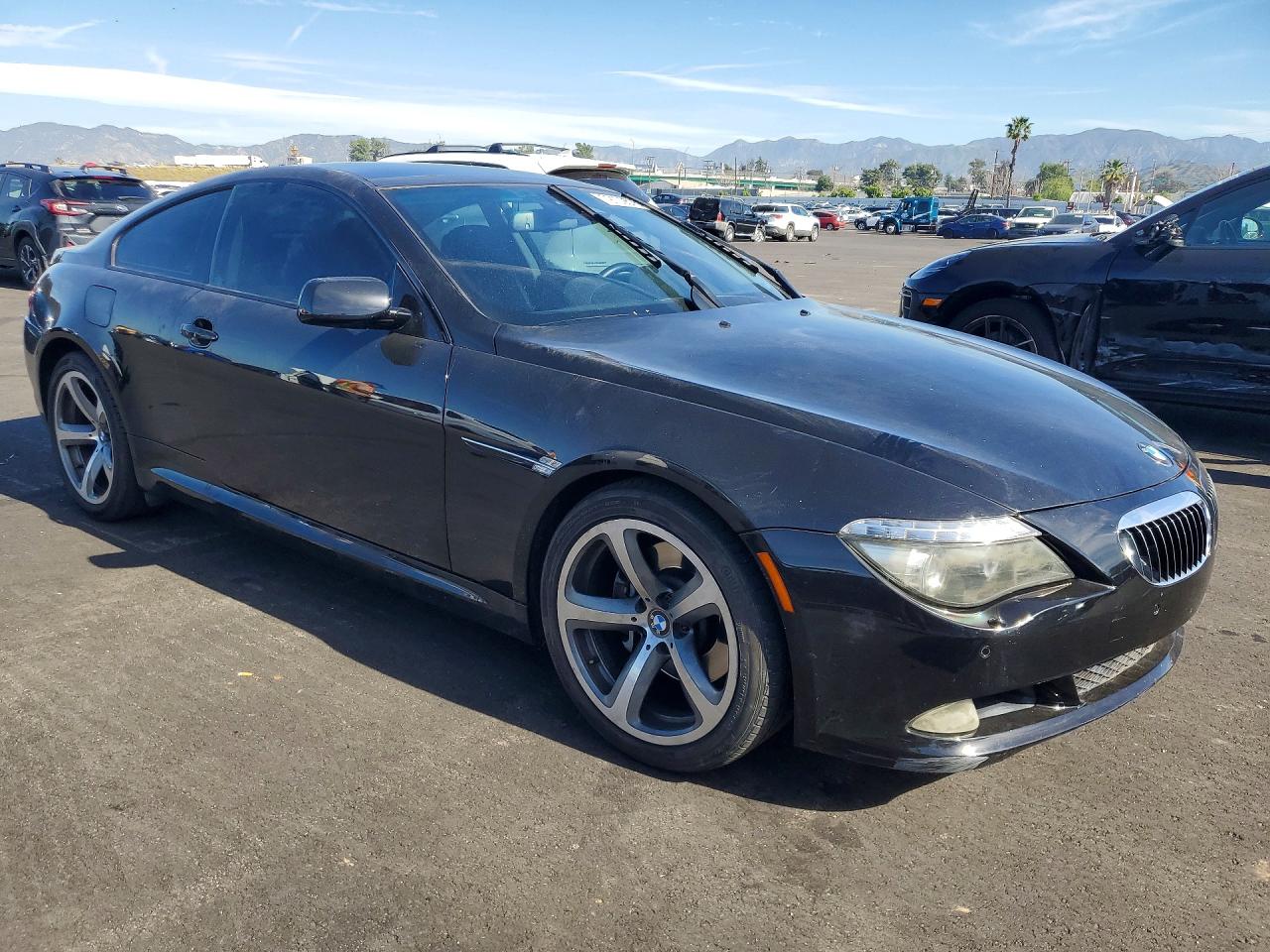 2008 Bmw 650 I Black vin: WBAEA53598CV90522
