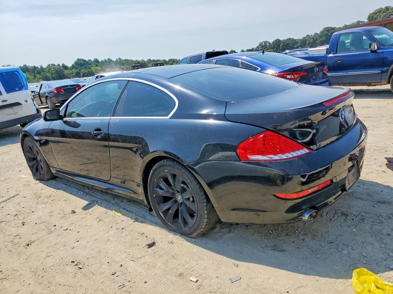 2008 Bmw 650 I Black vin: WBAEA53598CV90620