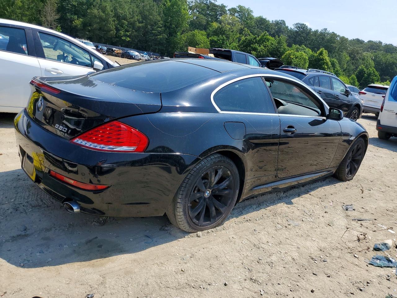 2008 Bmw 650 I Black vin: WBAEA53598CV90620