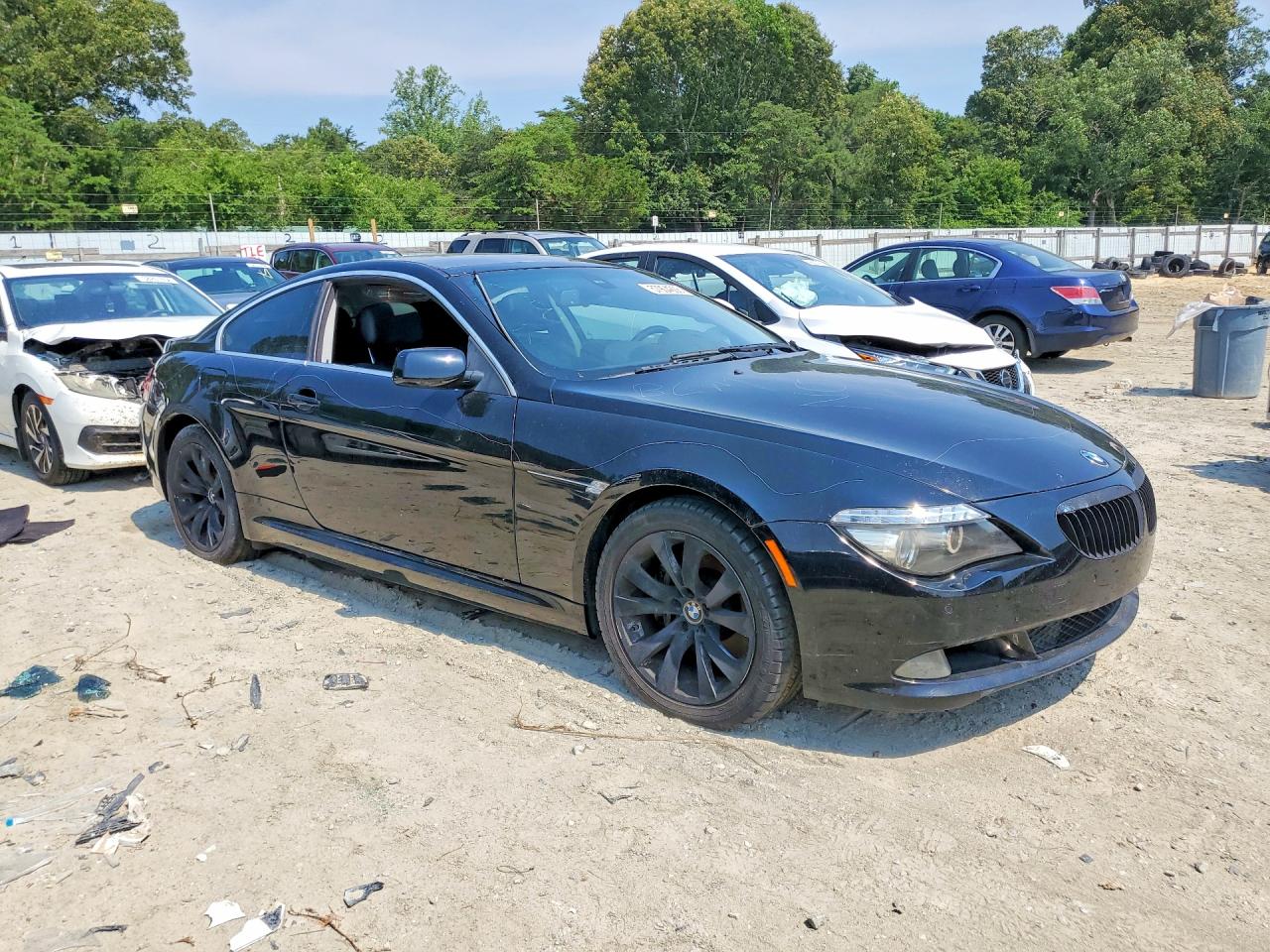 2008 Bmw 650 I Black vin: WBAEA53598CV90620