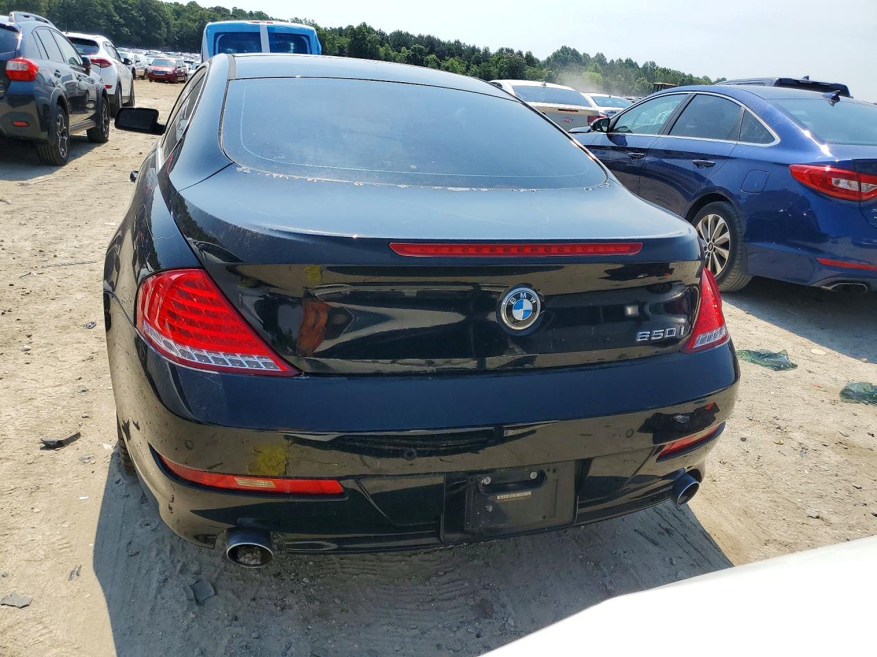 2008 Bmw 650 I Black vin: WBAEA53598CV90620