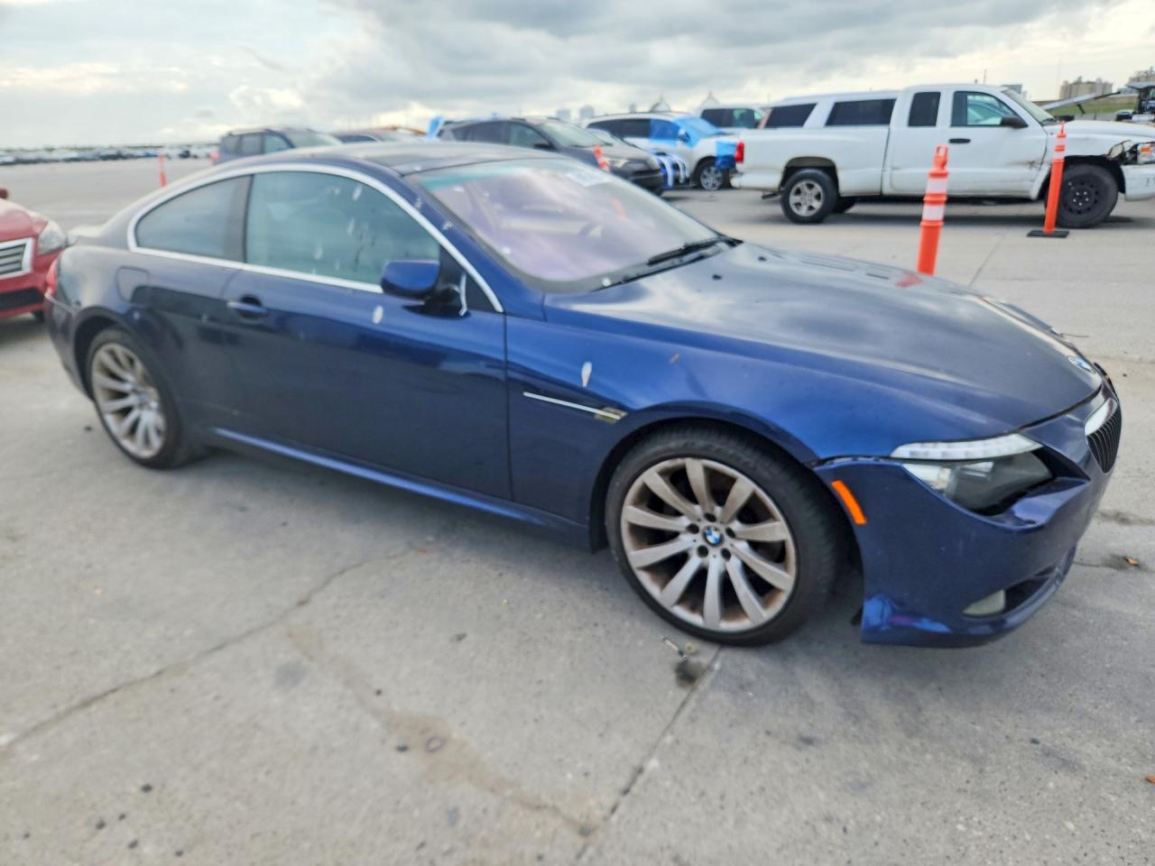 2008 Bmw 650 I Blue vin: WBAEA53598CV91394