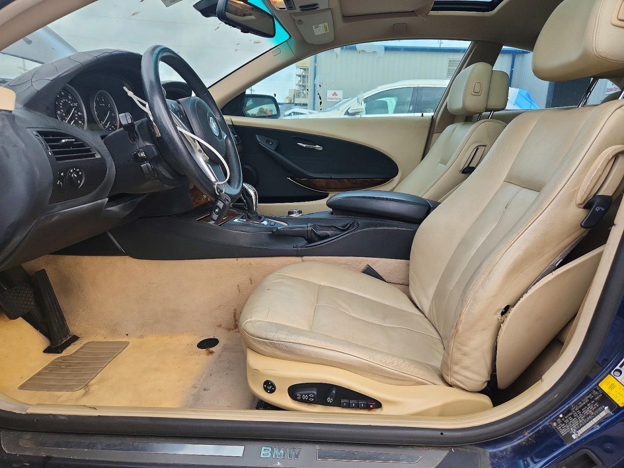 2008 Bmw 650 I Blue vin: WBAEA53598CV91394