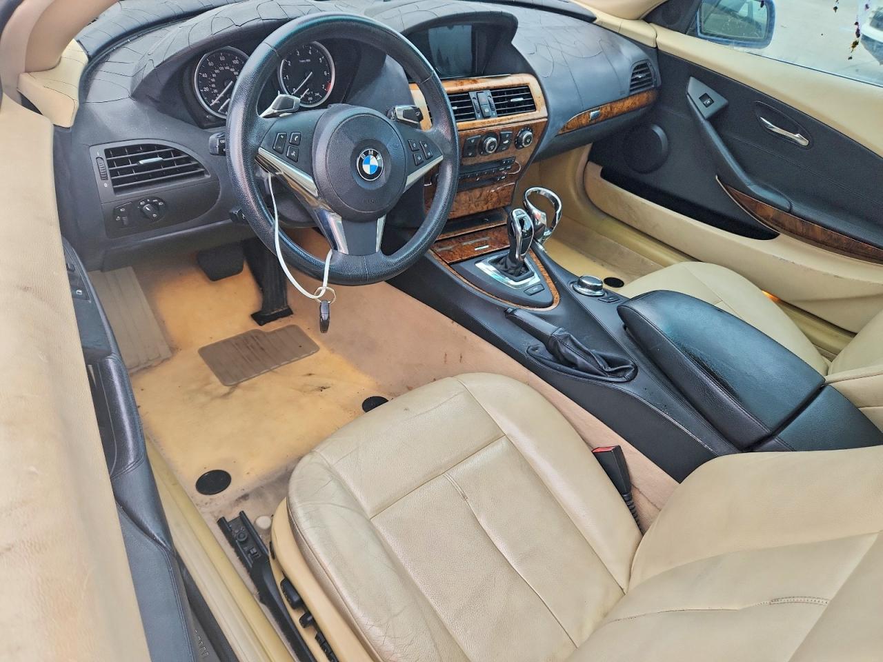 2008 Bmw 650 I Blue vin: WBAEA53598CV91394