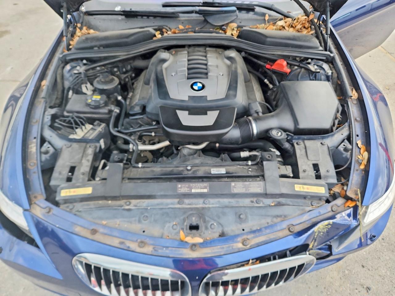 2008 Bmw 650 I Blue vin: WBAEA53598CV91394