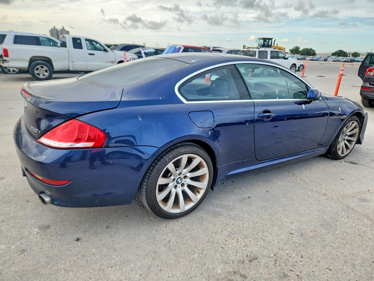 2008 Bmw 650 I Blue vin: WBAEA53598CV91394
