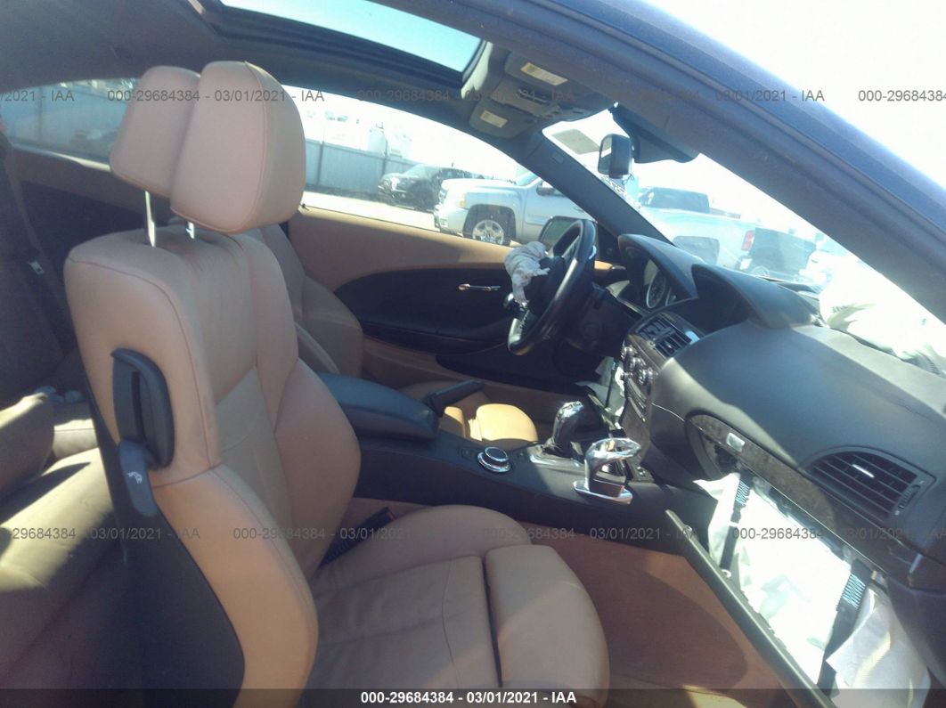 2008 Bmw 650i Black vin: WBAEA53598CV91461