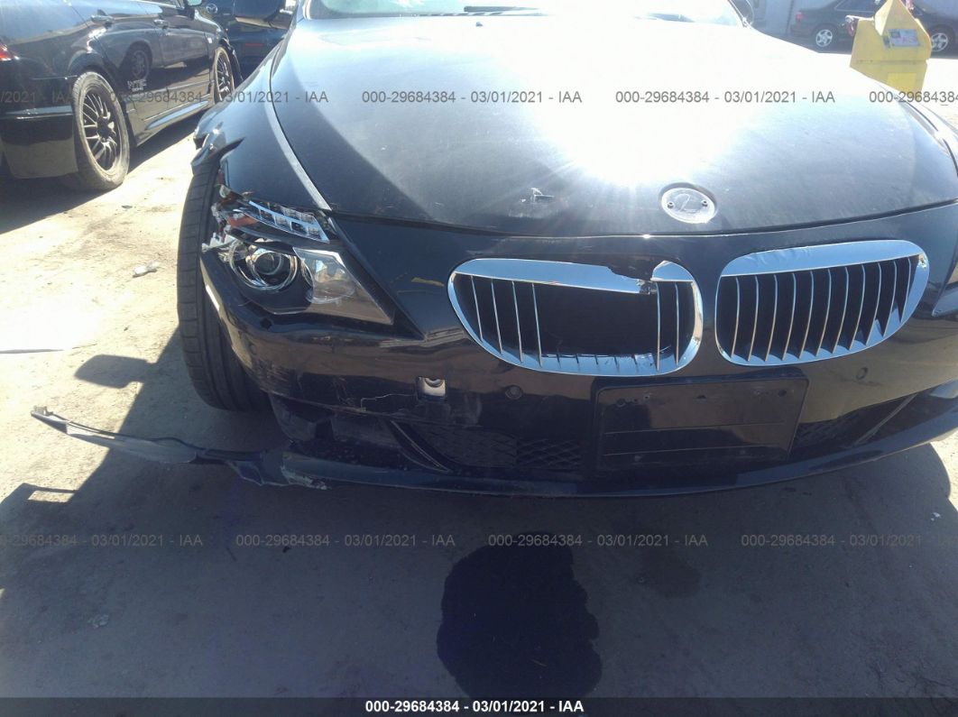 2008 Bmw 650i Black vin: WBAEA53598CV91461