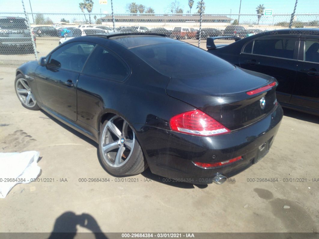 2008 Bmw 650i Black vin: WBAEA53598CV91461