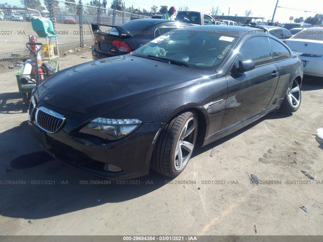 2008 Bmw 650i Black vin: WBAEA53598CV91461