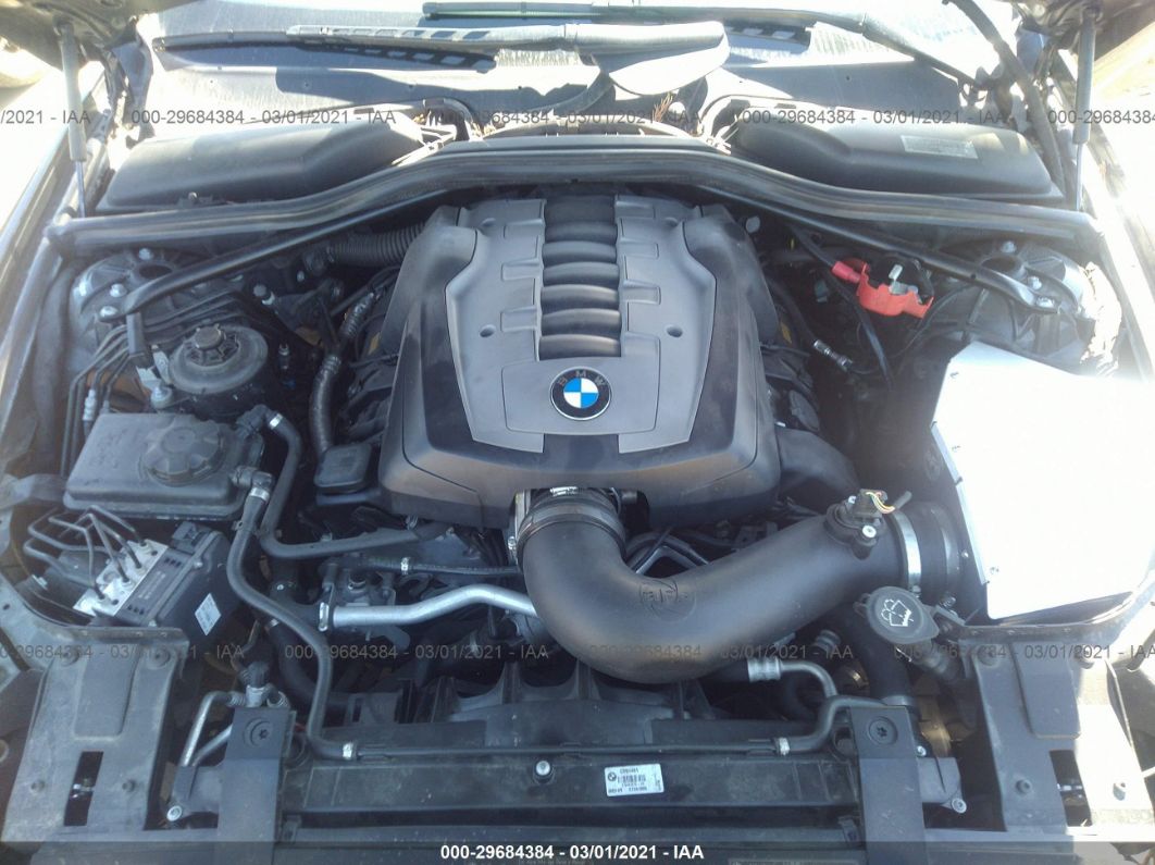 2008 Bmw 650i Black vin: WBAEA53598CV91461