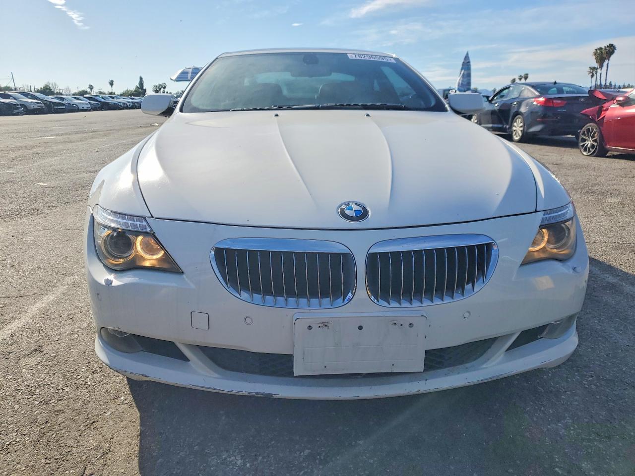 2009 Bmw 650 I White vin: WBAEA53599CV92398