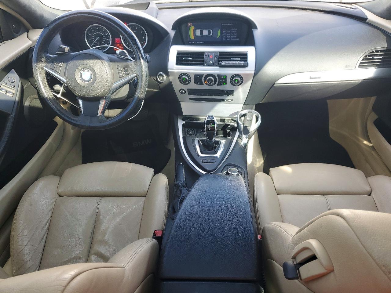 2009 Bmw 650 I White vin: WBAEA53599CV92398