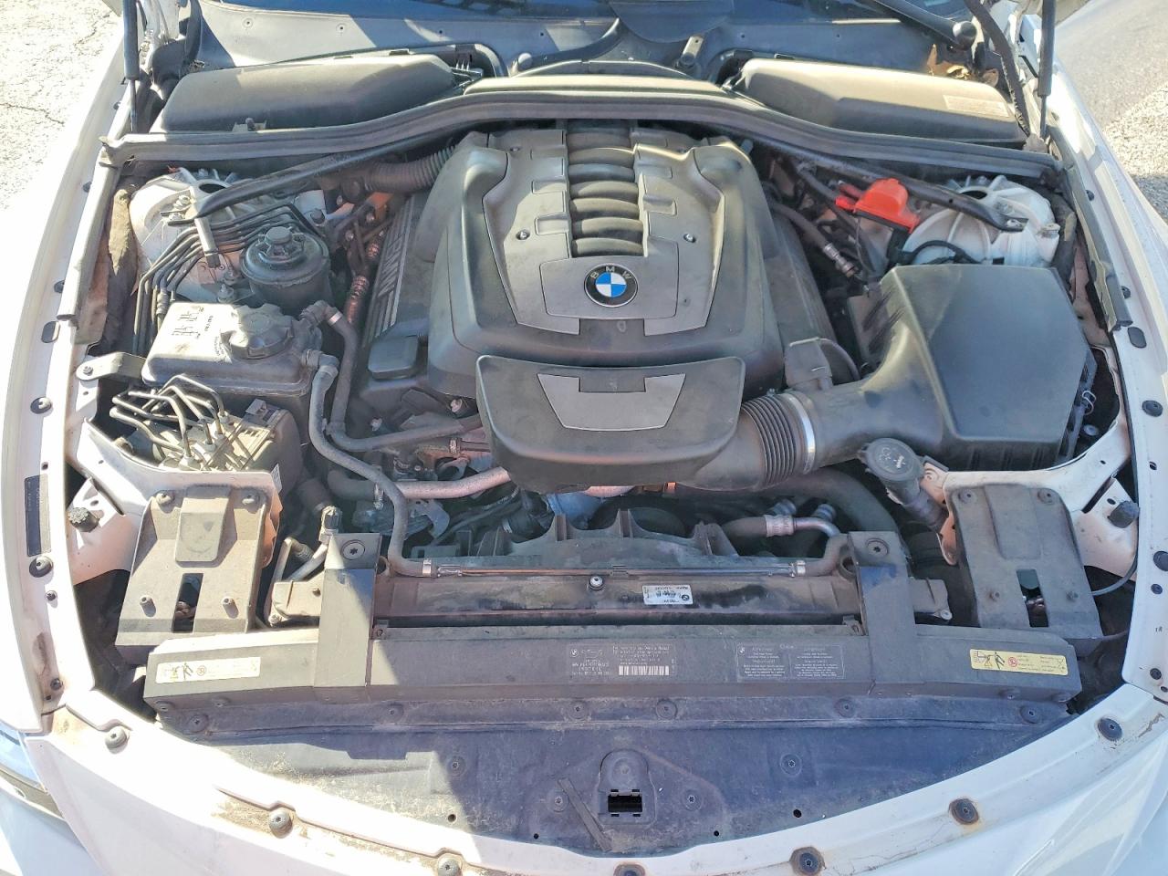 2009 Bmw 650 I White vin: WBAEA53599CV92398