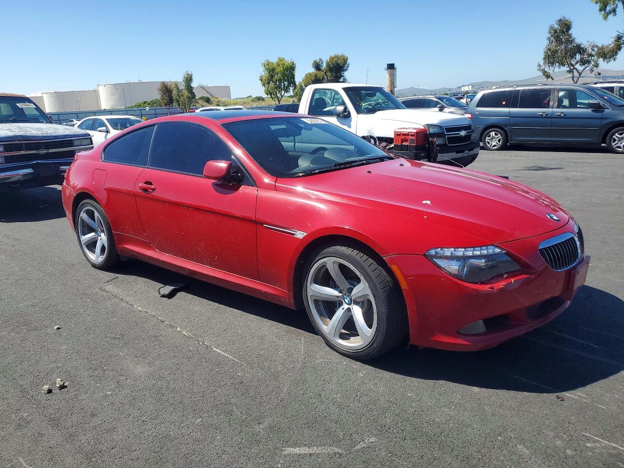 2009 Bmw 650 I Red vin: WBAEA53599CV92420