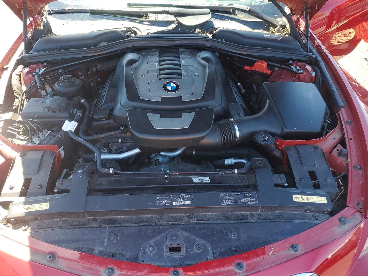 2009 Bmw 650 I Red vin: WBAEA53599CV92420