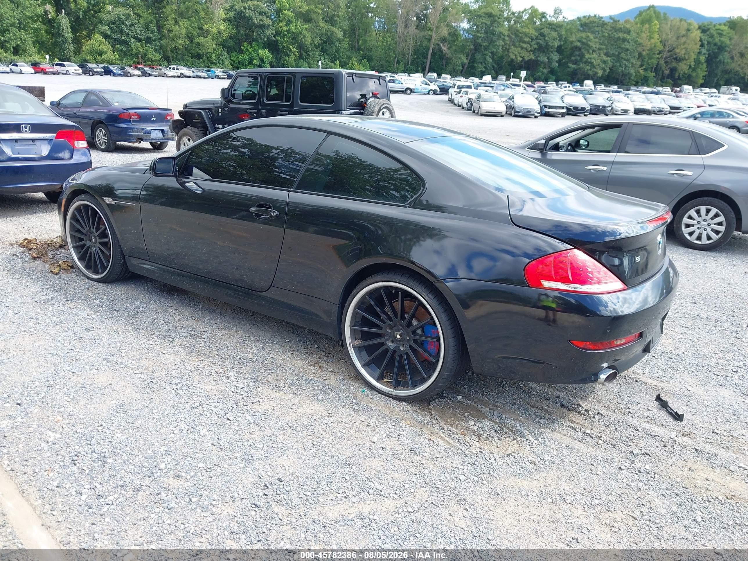 2008 Bmw 650i   Black vin: WBAEA535X8CV91825