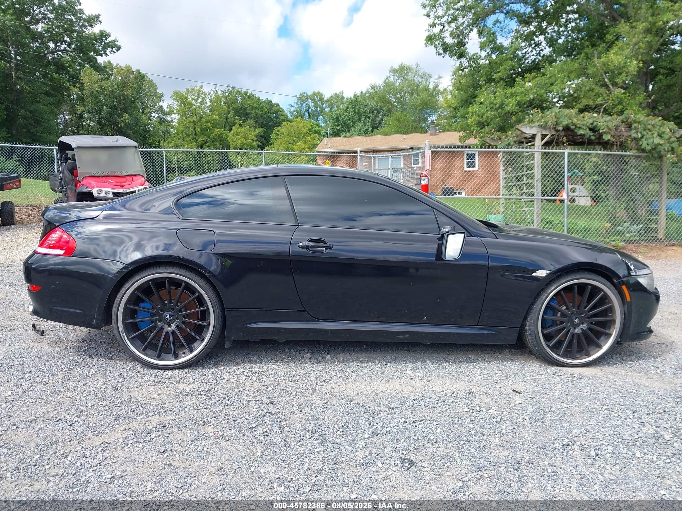2008 Bmw 650i   Black vin: WBAEA535X8CV91825
