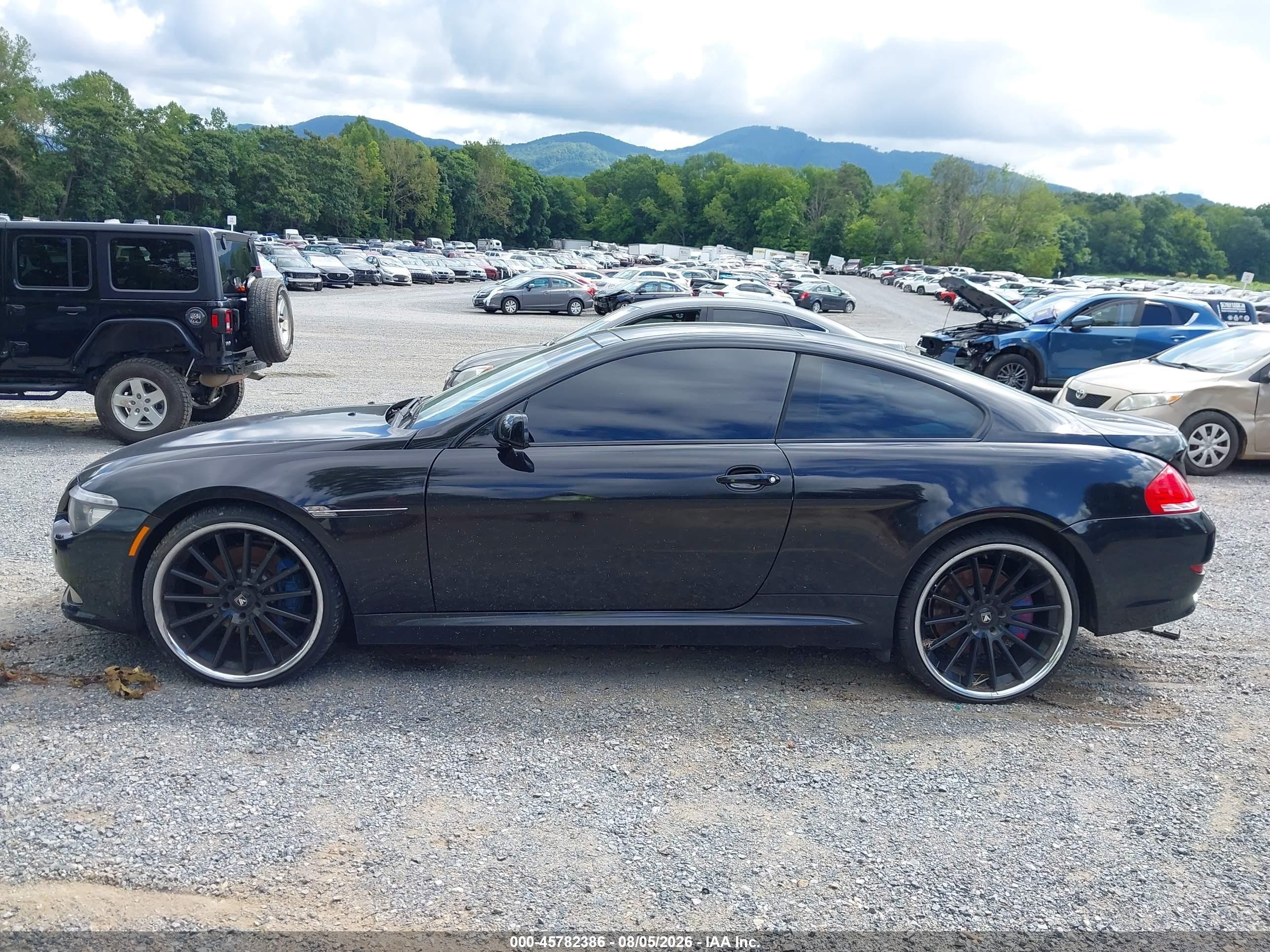 2008 Bmw 650i   Black vin: WBAEA535X8CV91825