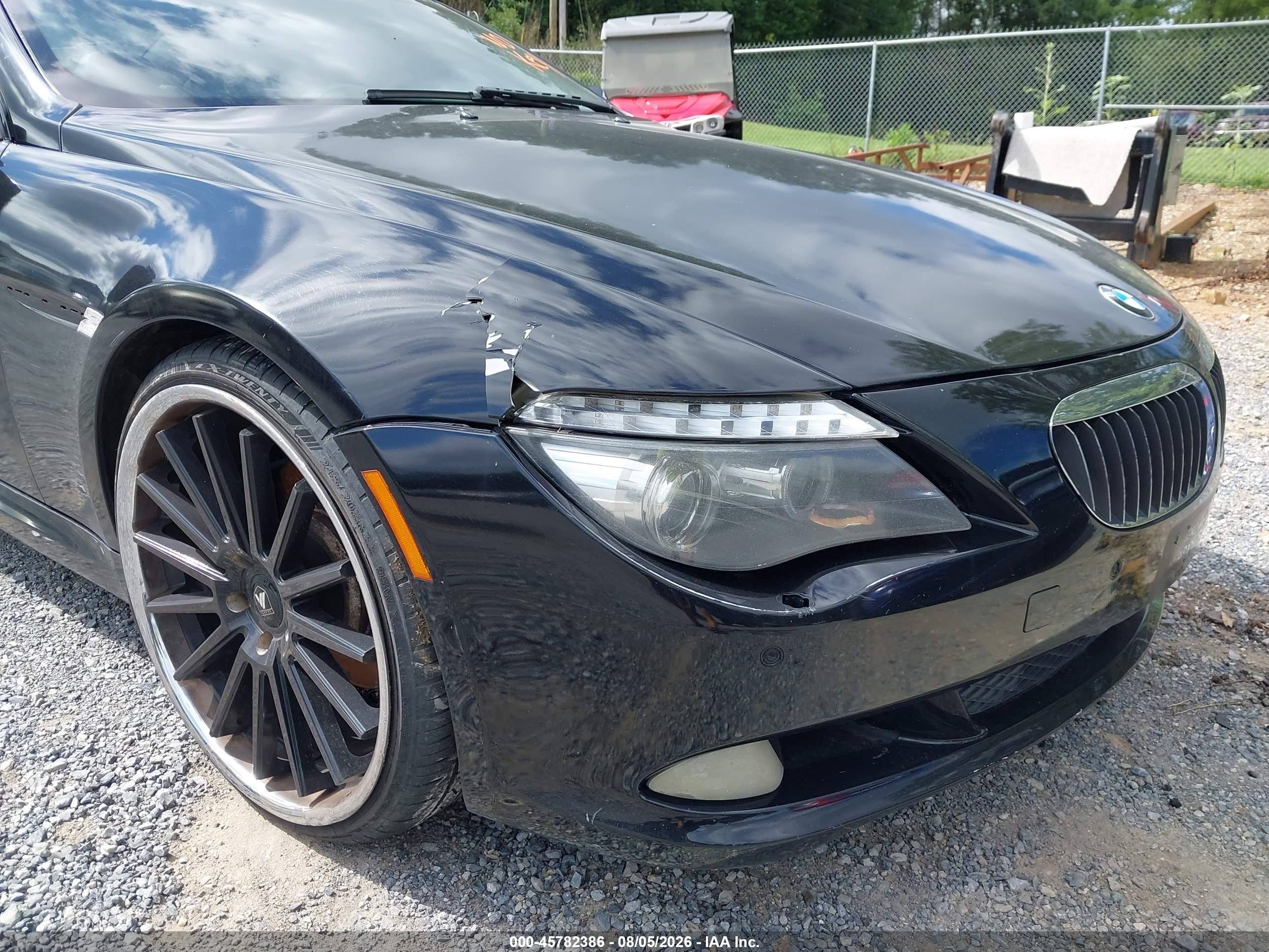 2008 Bmw 650i   Black vin: WBAEA535X8CV91825