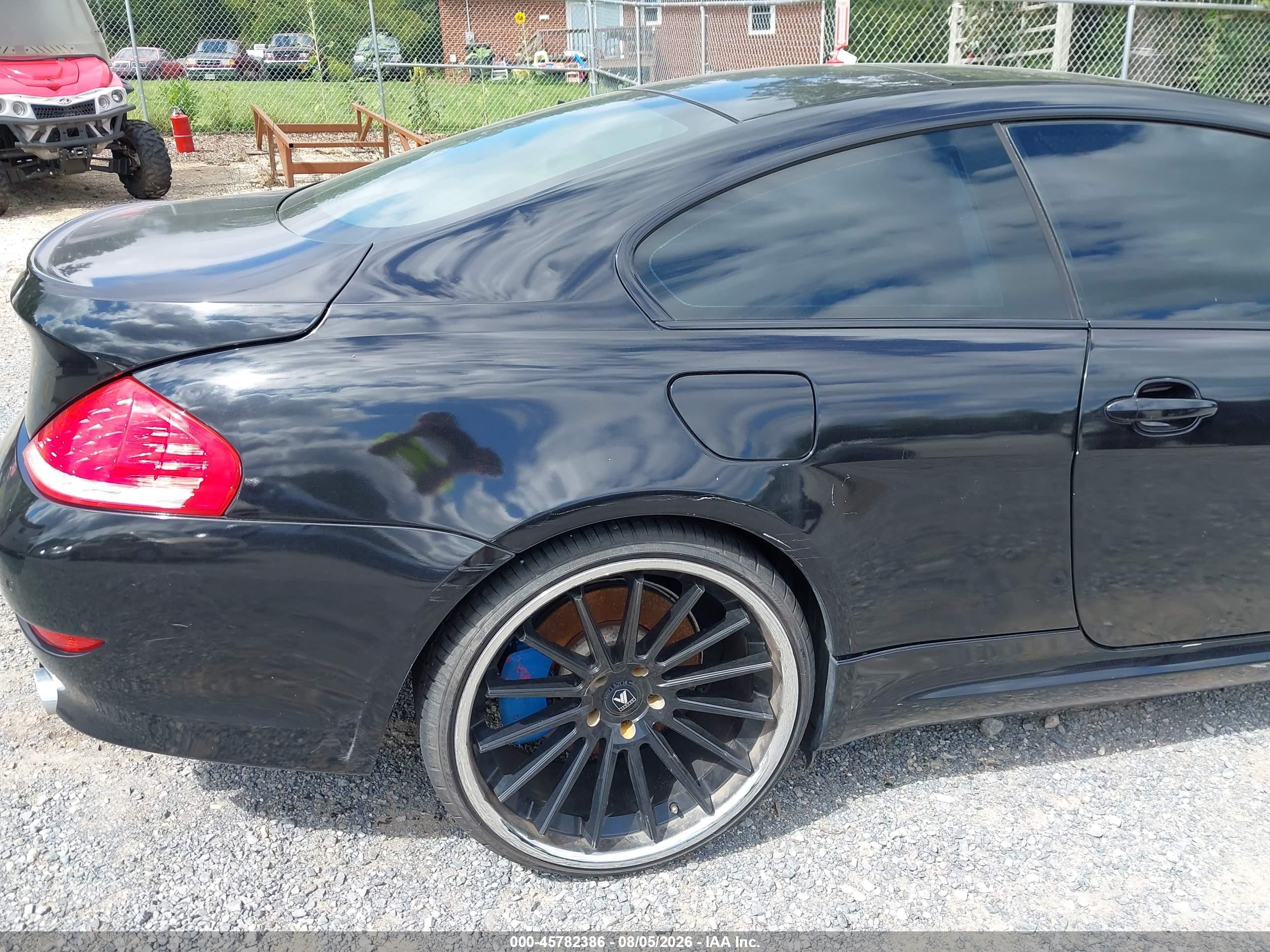 2008 Bmw 650i   Black vin: WBAEA535X8CV91825
