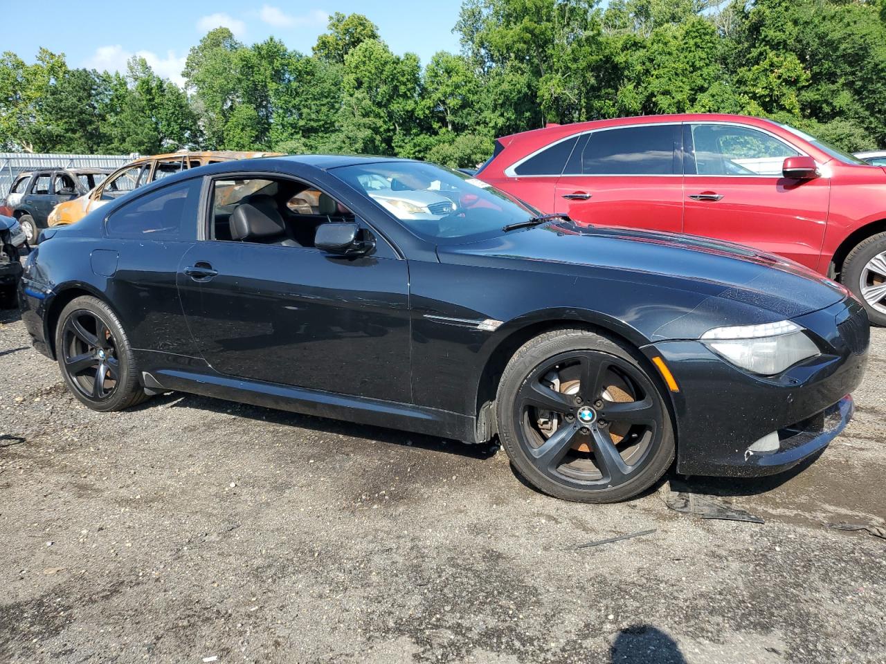 2009 Bmw 650 I Black vin: WBAEA535X9CV92314