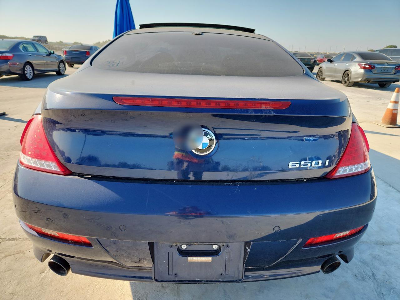 2009 Bmw 650 I Blue vin: WBAEA535X9CV92362