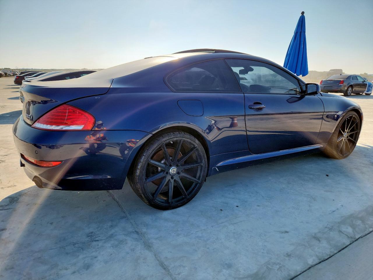 2009 Bmw 650 I Blue vin: WBAEA535X9CV92362