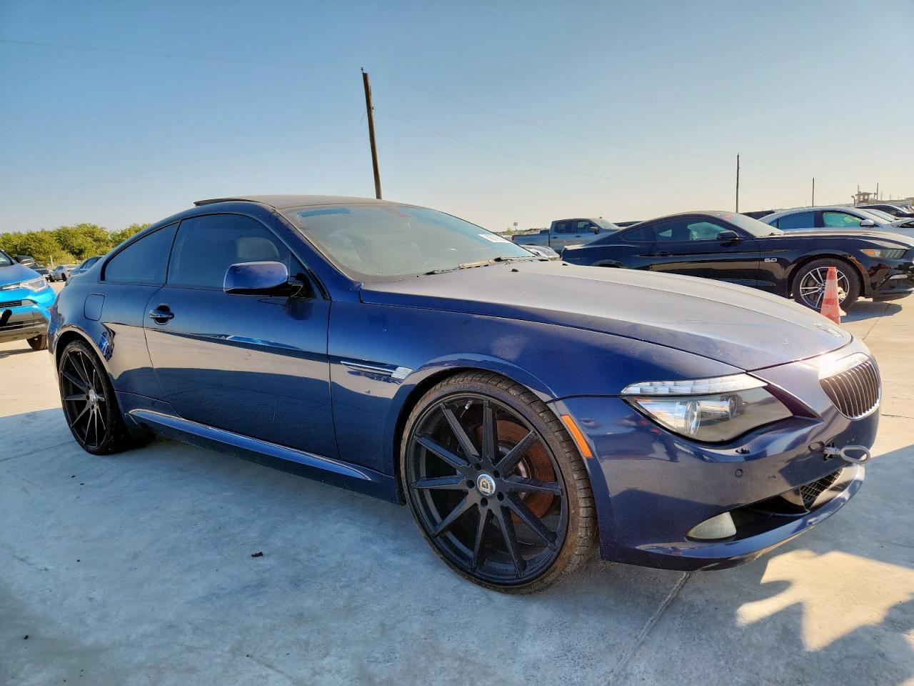 2009 Bmw 650 I Blue vin: WBAEA535X9CV92362