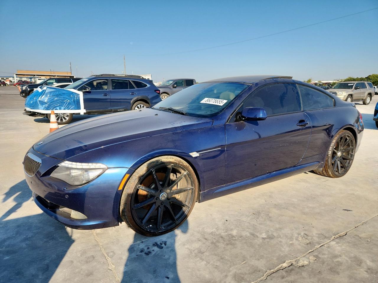 2009 Bmw 650 I Blue vin: WBAEA535X9CV92362