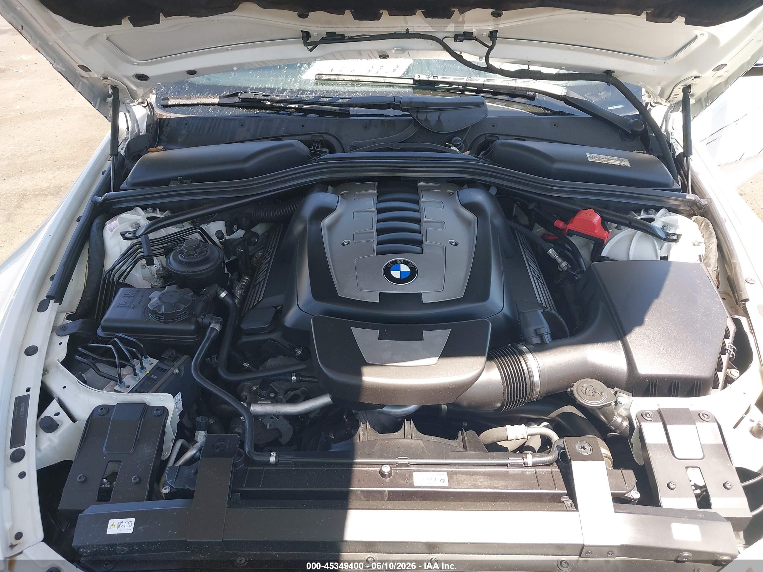 2010 Bmw 650i   White vin: WBAEA5C52ACV93395