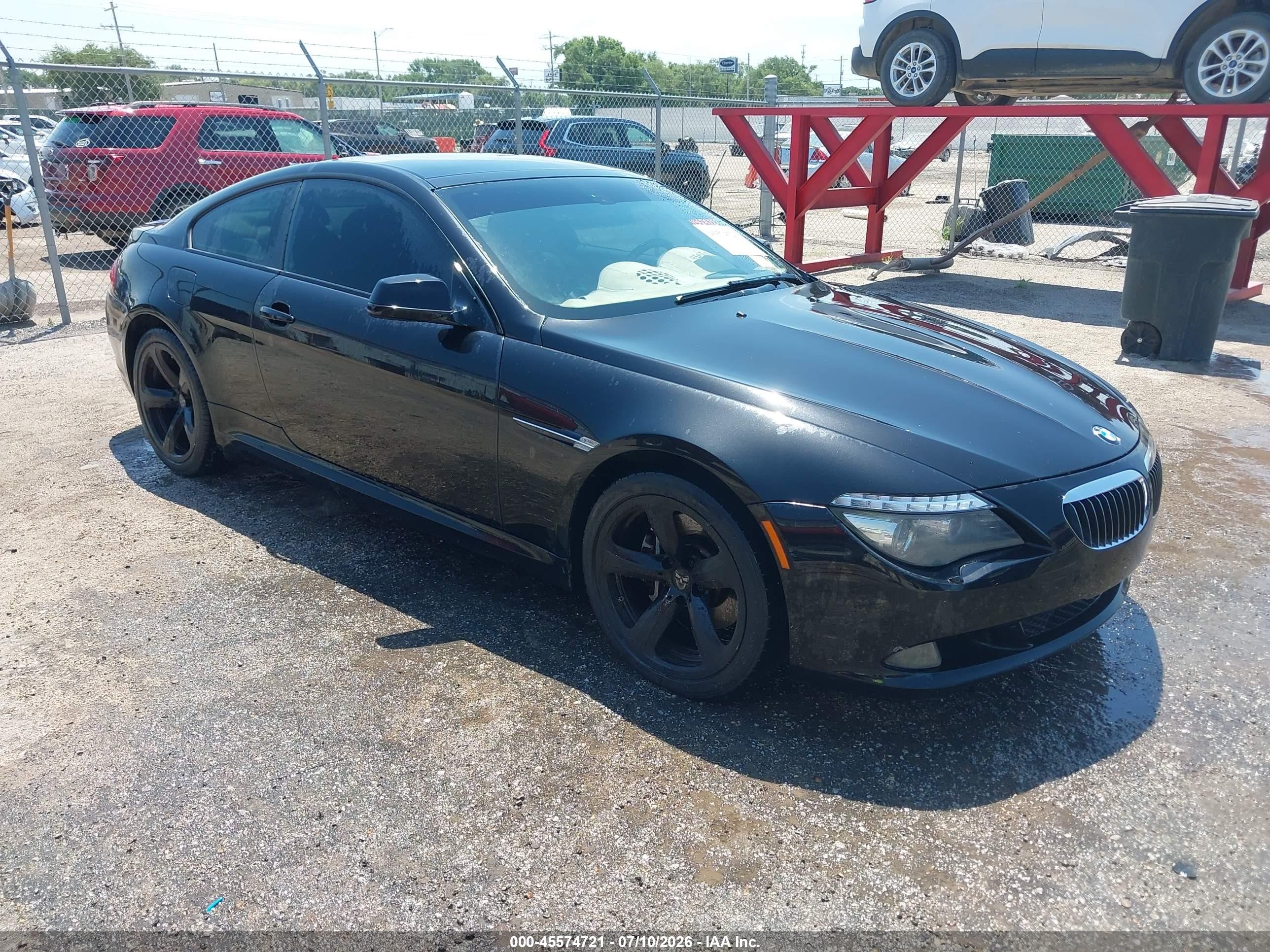 2010 Bmw 650i   Черный vin: WBAEA5C52ACV93610