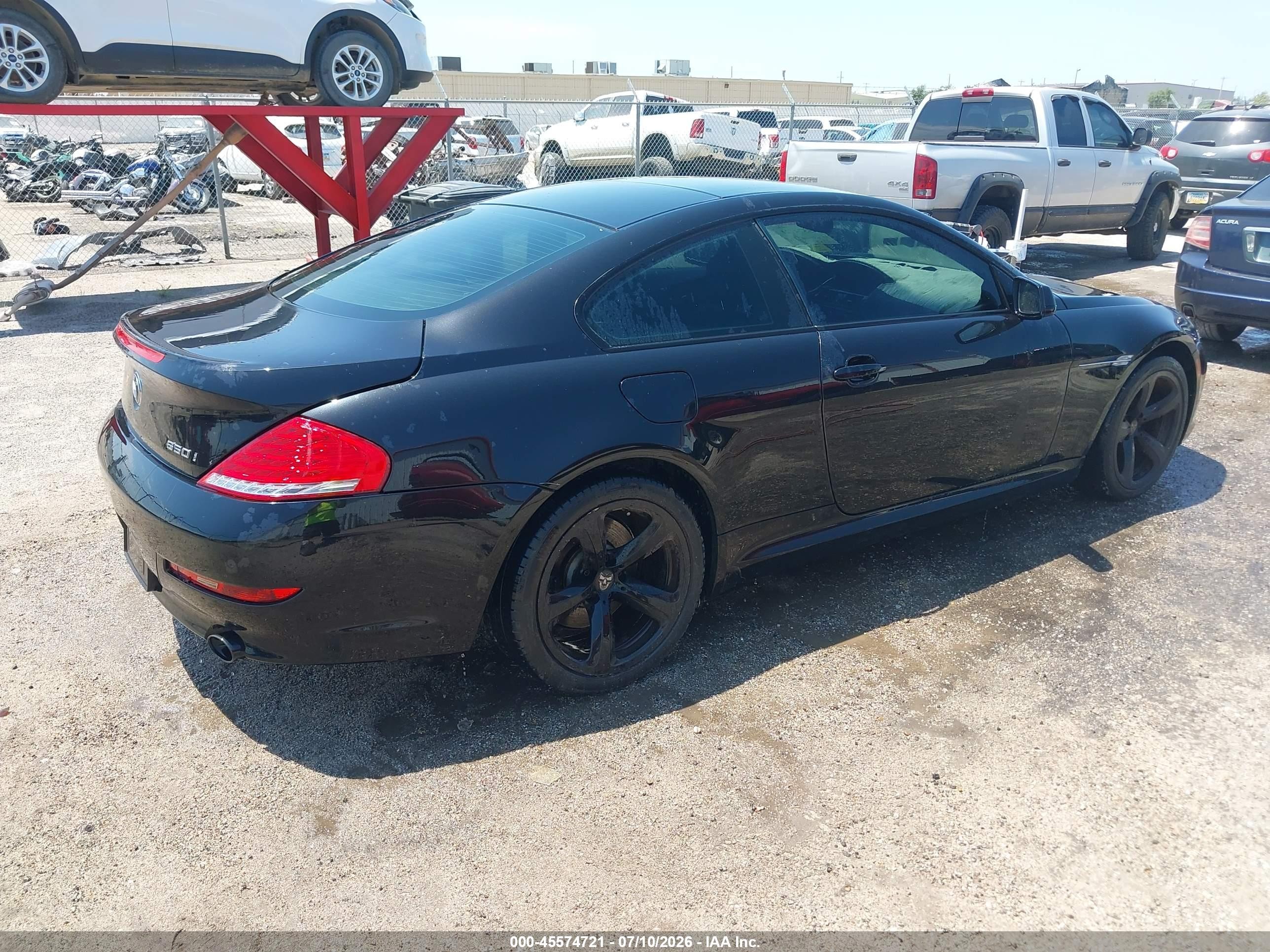 2010 Bmw 650i   Черный vin: WBAEA5C52ACV93610