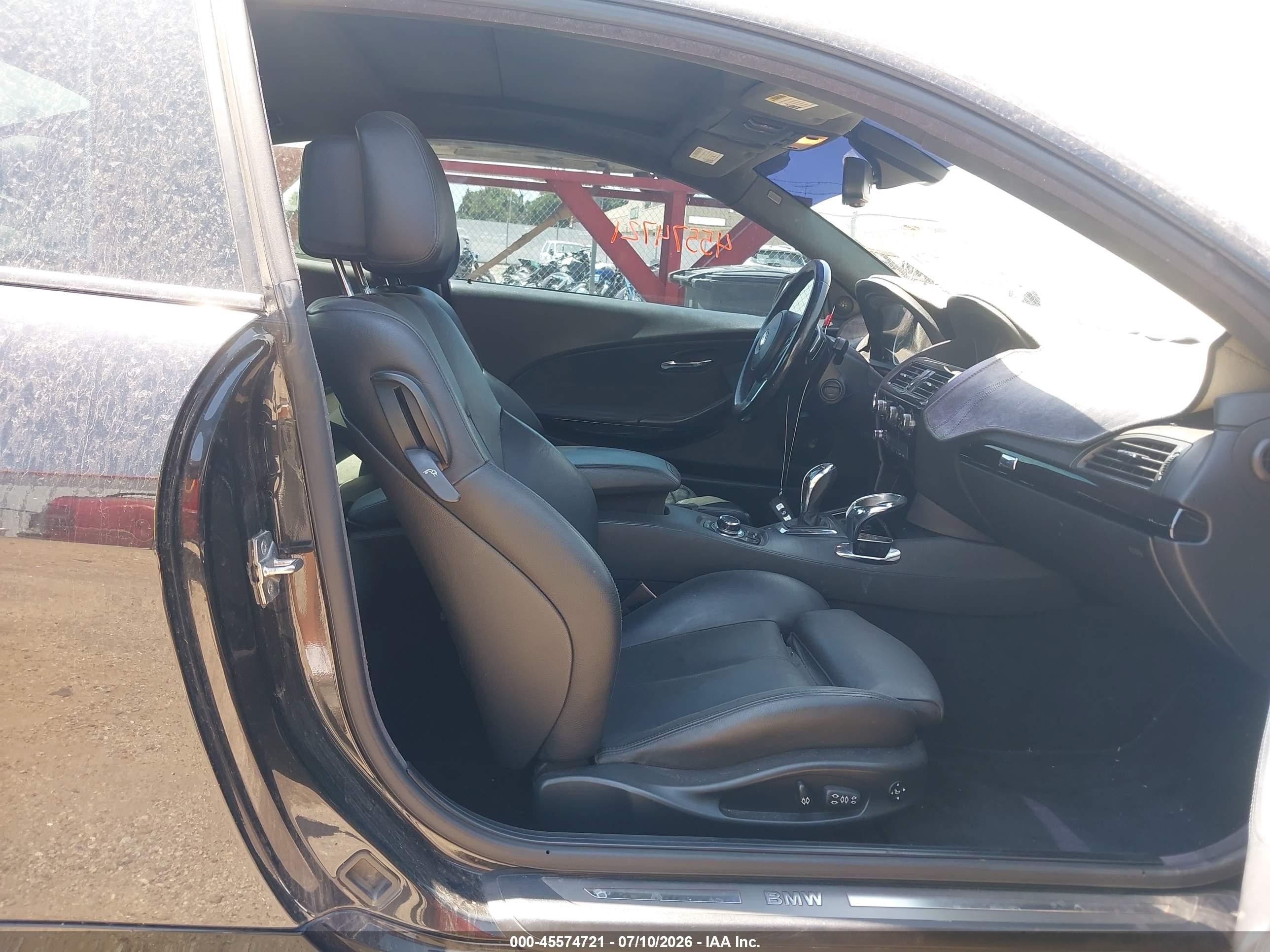 2010 Bmw 650i   Черный vin: WBAEA5C52ACV93610