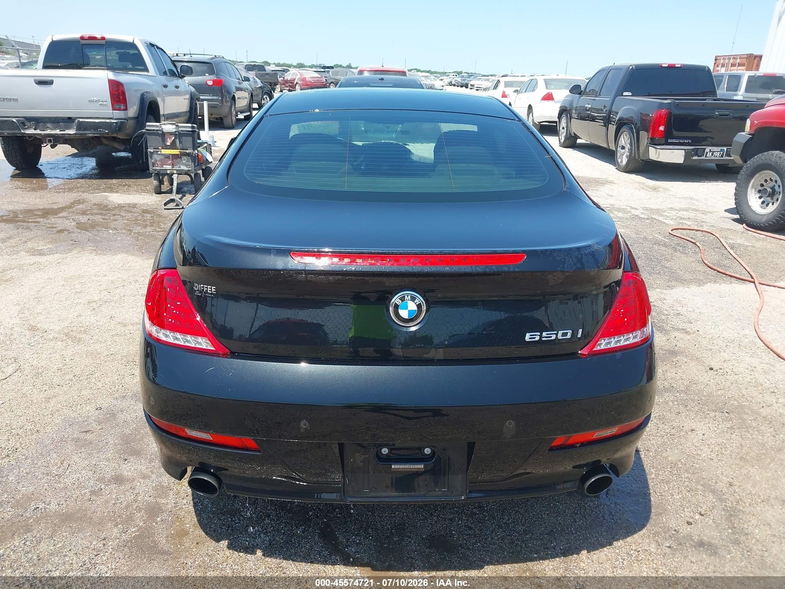 2010 Bmw 650i   Черный vin: WBAEA5C52ACV93610