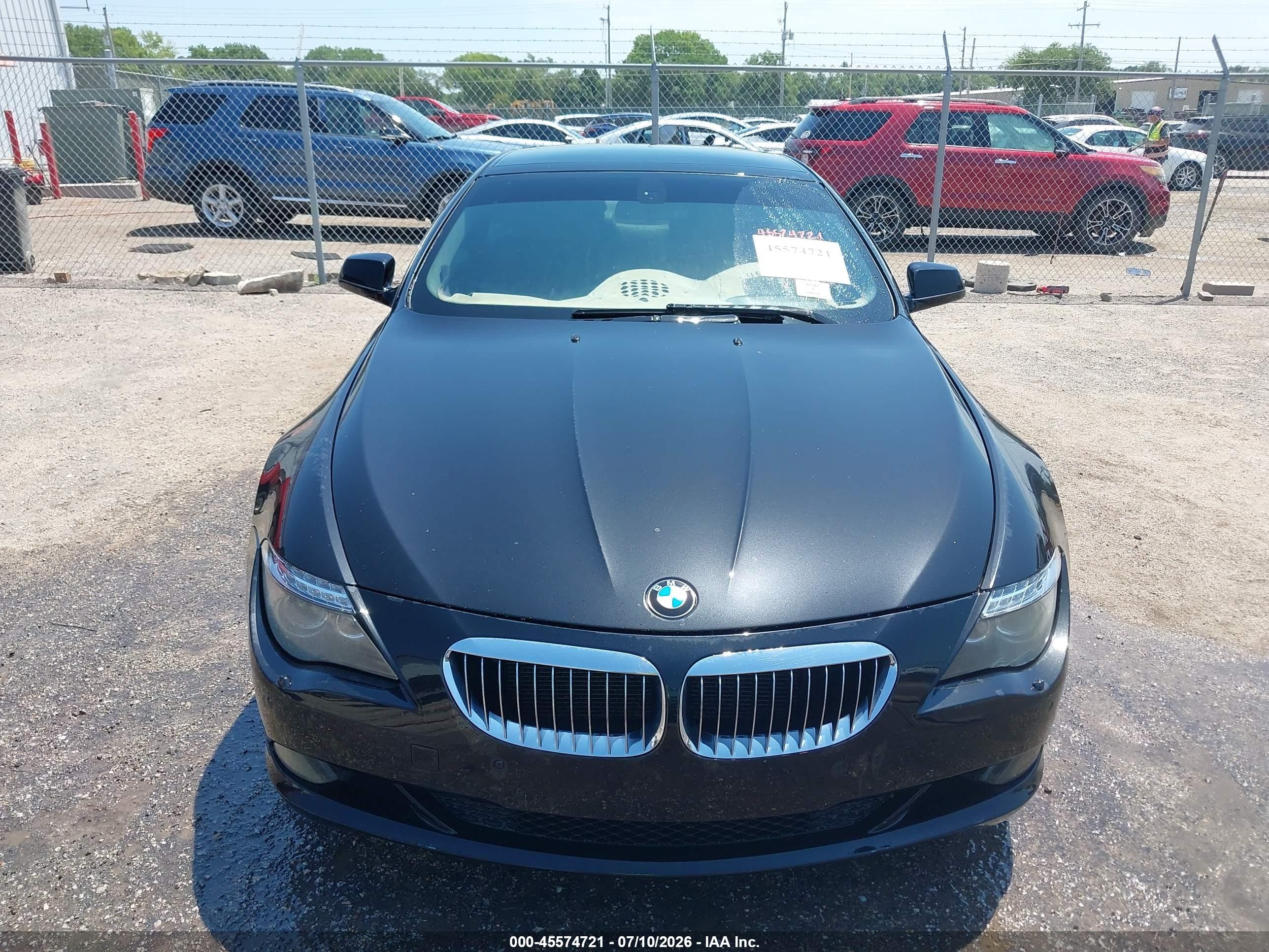 2010 Bmw 650i   Черный vin: WBAEA5C52ACV93610