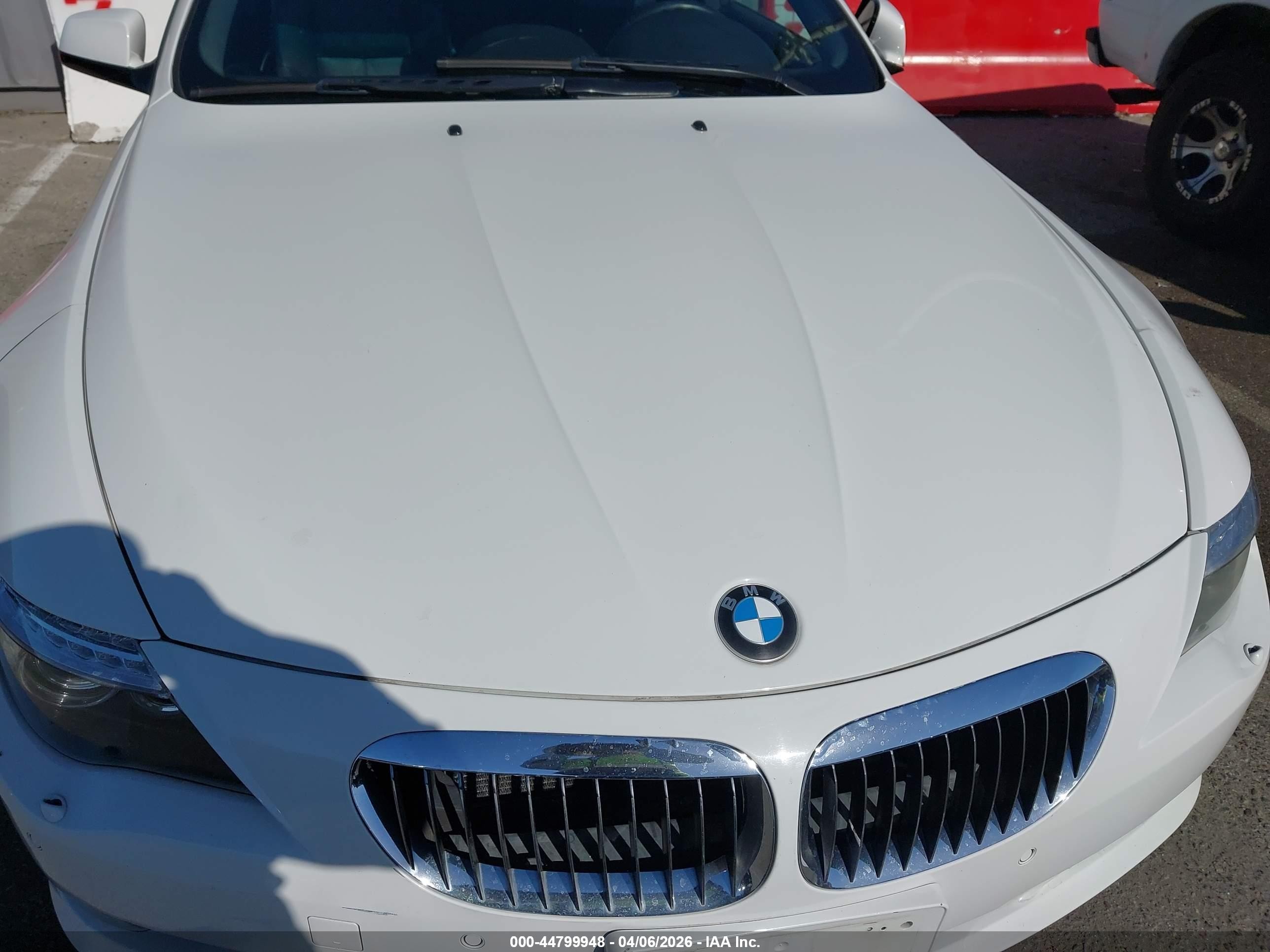 2010 Bmw 650i   White vin: WBAEA5C53ACV93499