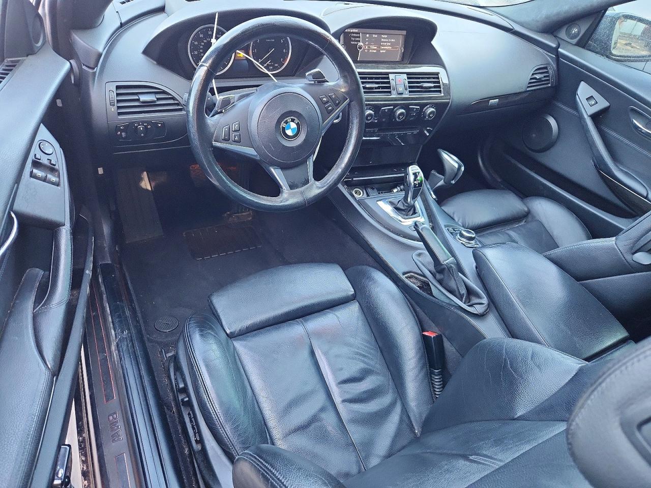2010 Bmw 650 I Black vin: WBAEA5C54ACV93592