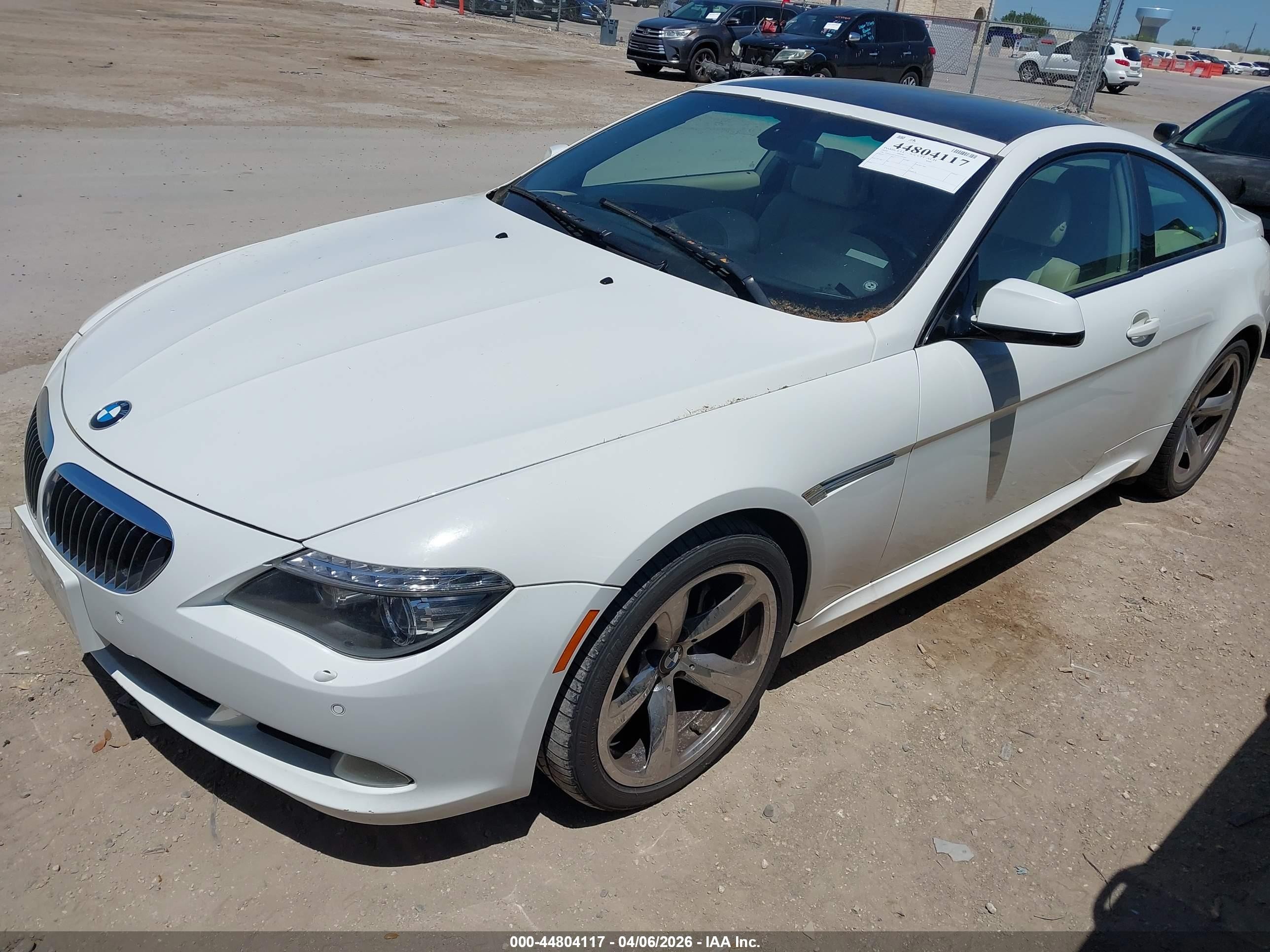 2010 Bmw 650i   White vin: WBAEA5C57ACV93005